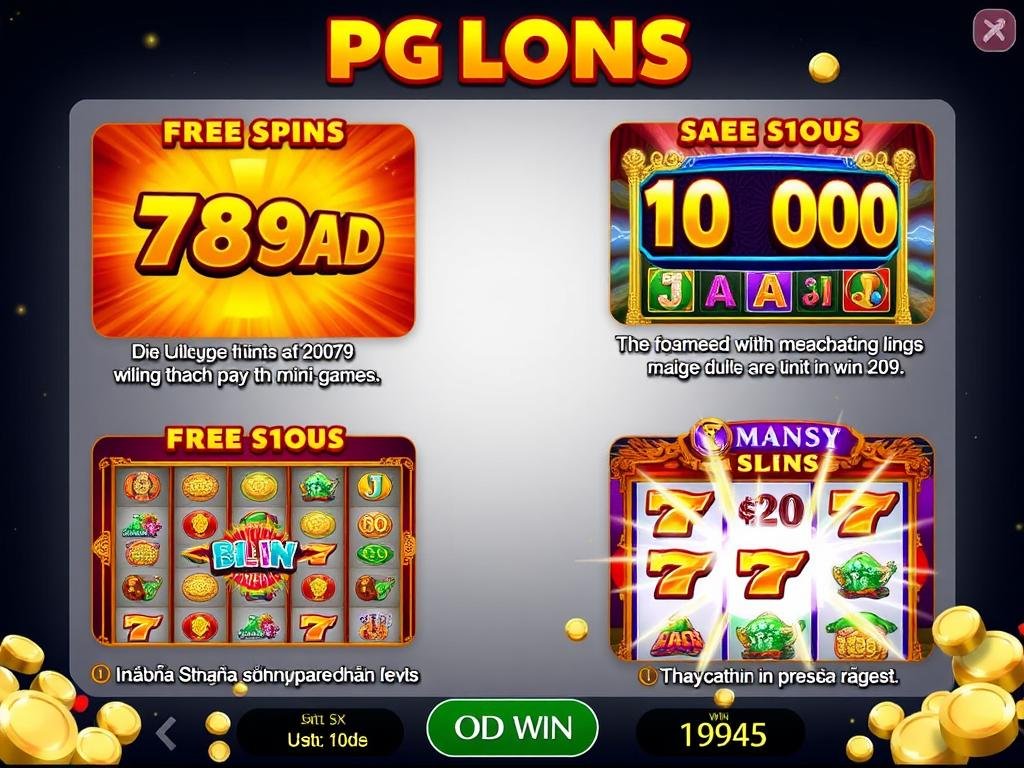 ระบบโบนัสของ PG สล็อต แสดงฟรีสปินและเกมพิเศษ